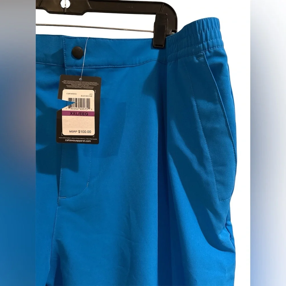 🆕 Callaway Performance GOLF Pocket Pants Men's Sz XXL Blue Sea Star